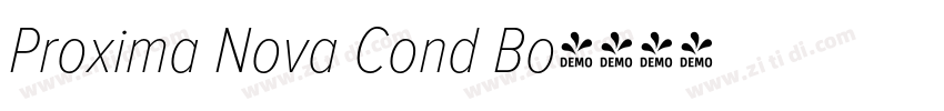 Proxima Nova Cond Bo字体转换